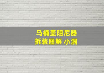 马桶盖阻尼器拆装图解 小洞